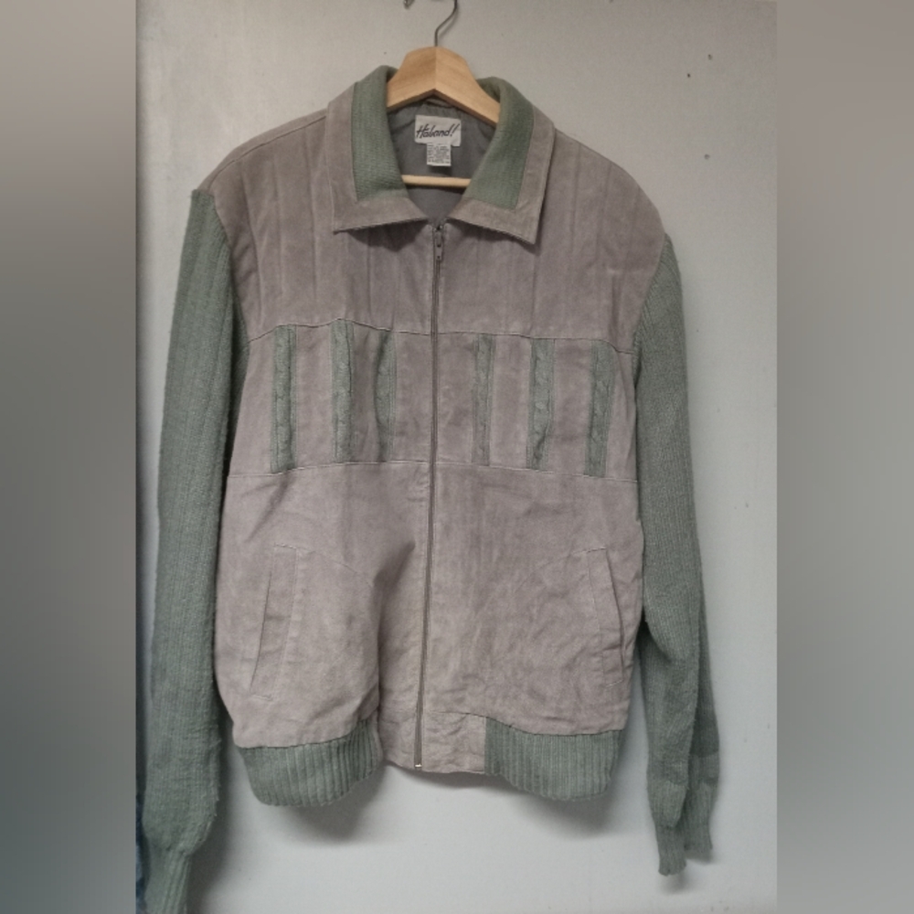 Haband Suede and Knit Jacket XL